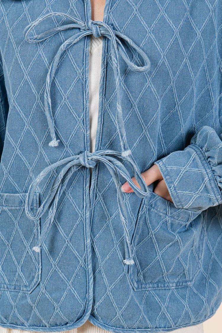 Quinn Quilted Denim Jacket