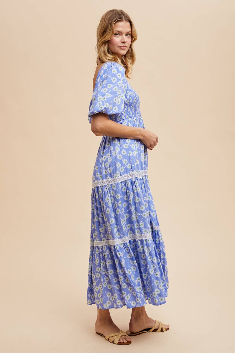 Eden Floral Square Neck Maxi