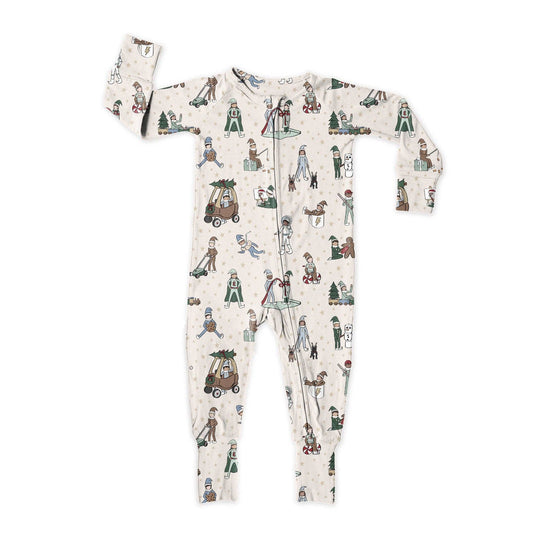 Elfie Zip Up Bamboo Pajamas ONE 2T LEFT