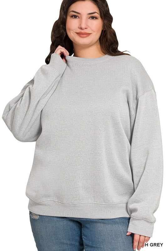 Grey Plain Jane High Low Sweatshirt