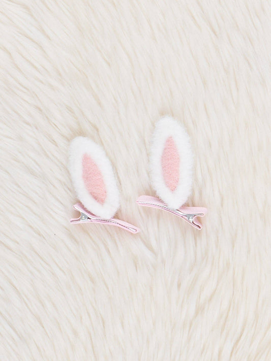 Pink Bunny Ear Clips ONE LEFT