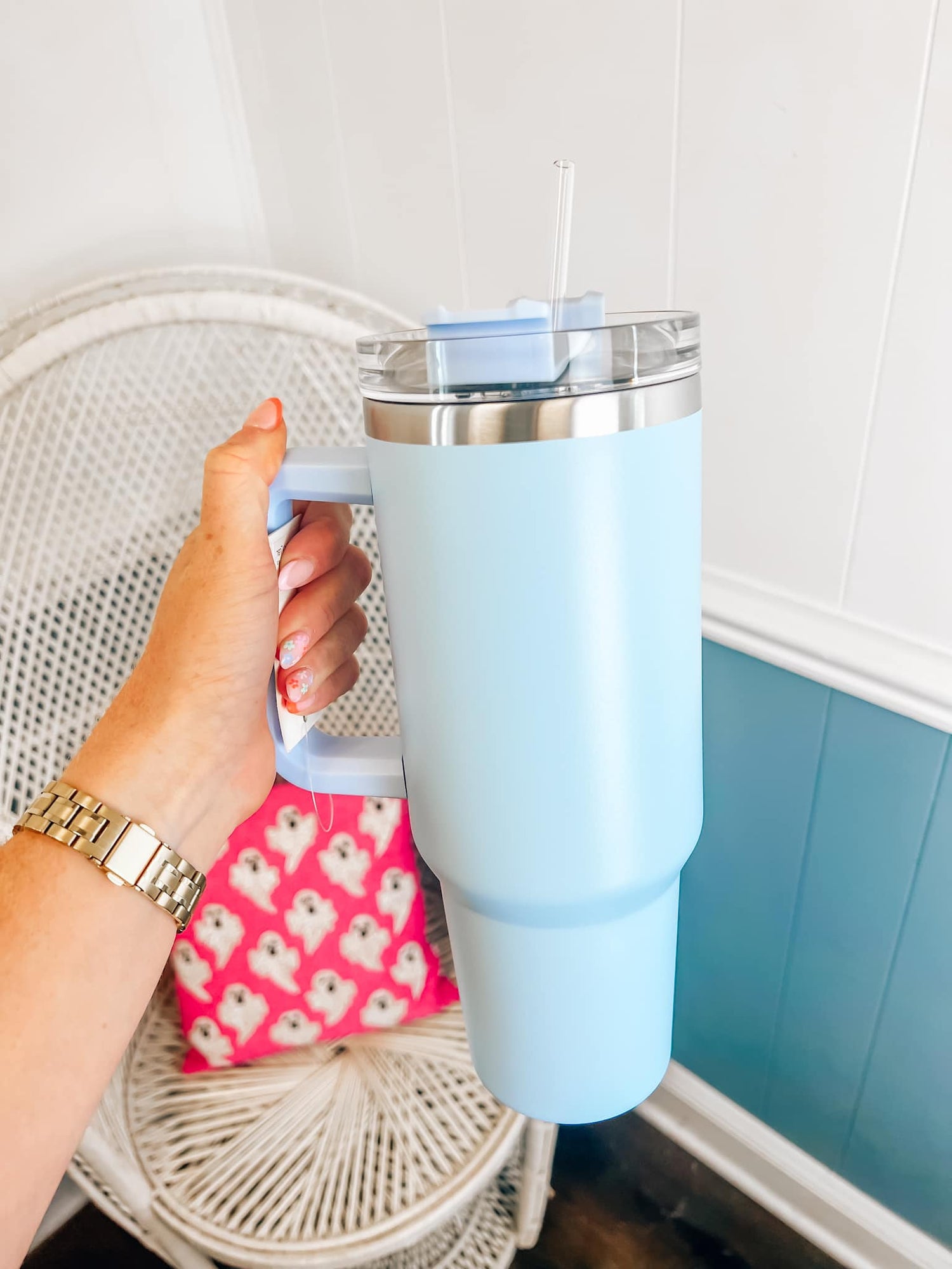 Light Blue Tumbler – Strawberry Chic Boutique