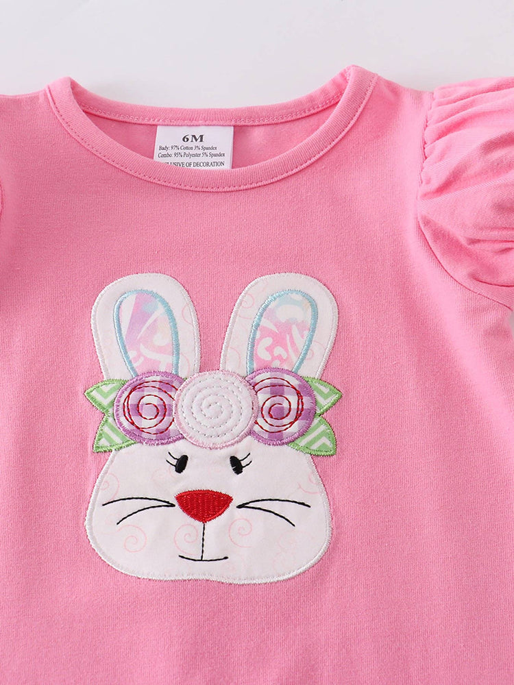 Ruffle Rabbit Romper ONE 12M LEFT