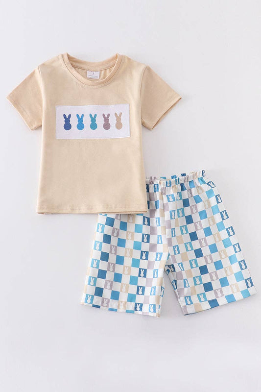 Checkered Bunny Set ONE 2T LEFT