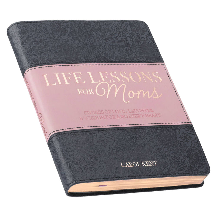 Gift Book Life Lessons for Moms Faux Leather