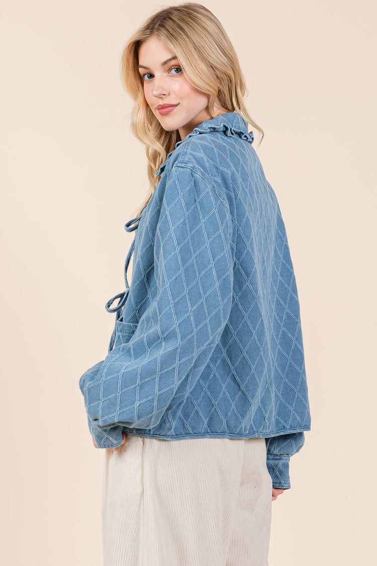 Quinn Quilted Denim Jacket