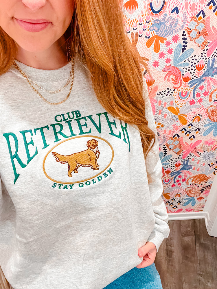 Retriever Club Embroidered Sweatshirt