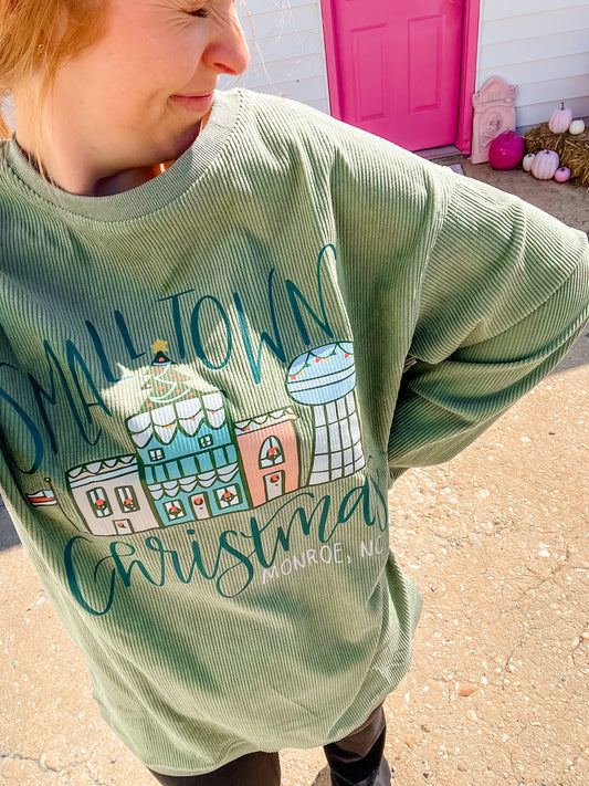 Monroe Christmas Pullover Green ONE M LEFT