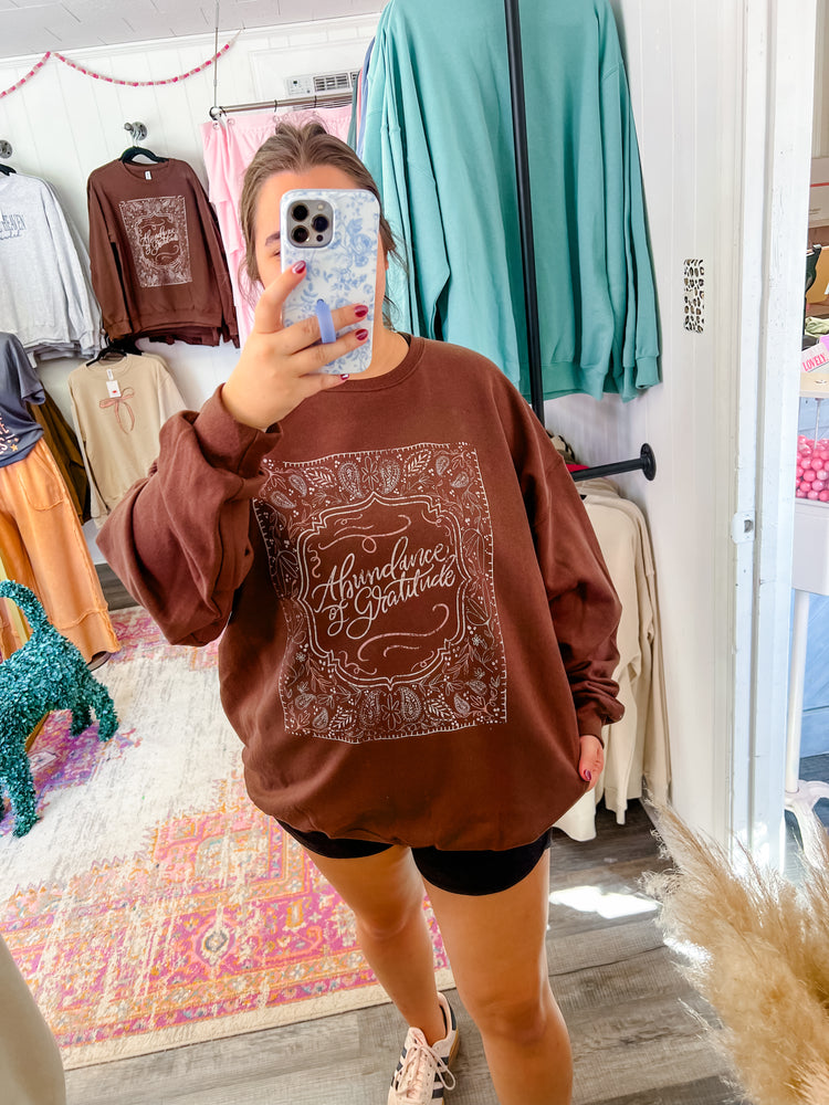 Abundance Of Gratitude Graphic Sweatshirt