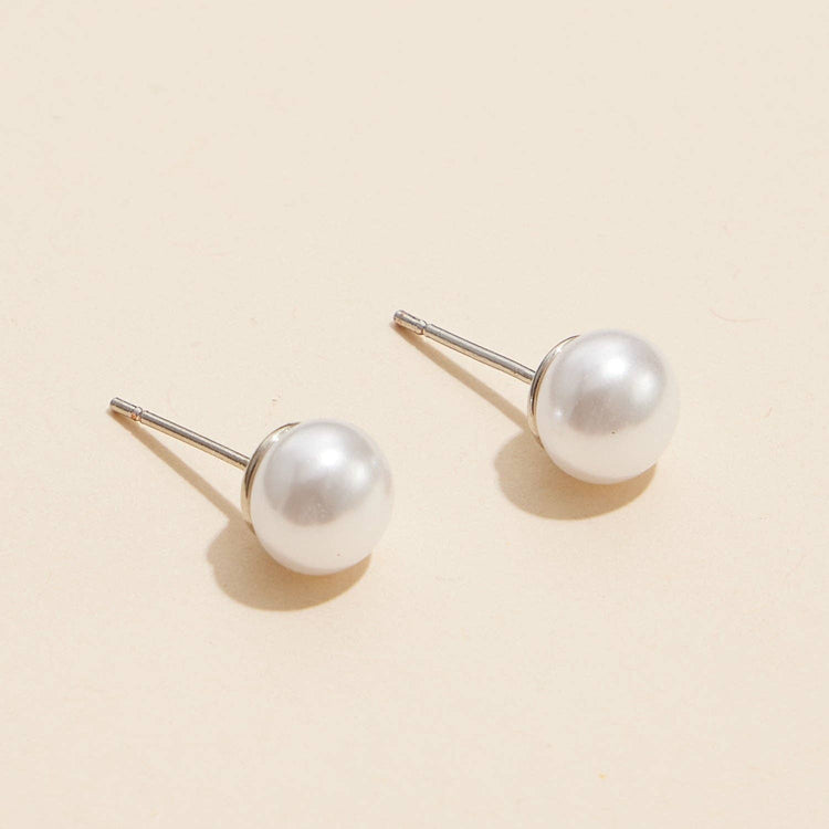 10mm Classic Extra Large Pearl Stud Earrings