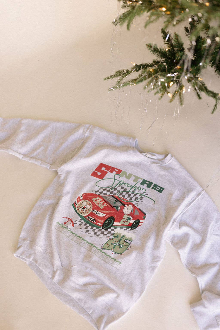 Santa's Speedway Sweatshirt ONE 3XL LEFT