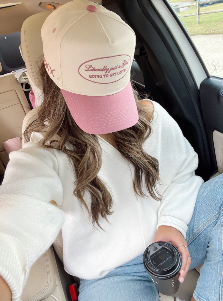 Literally Just a Girl Trucker Hat ONE LEFT