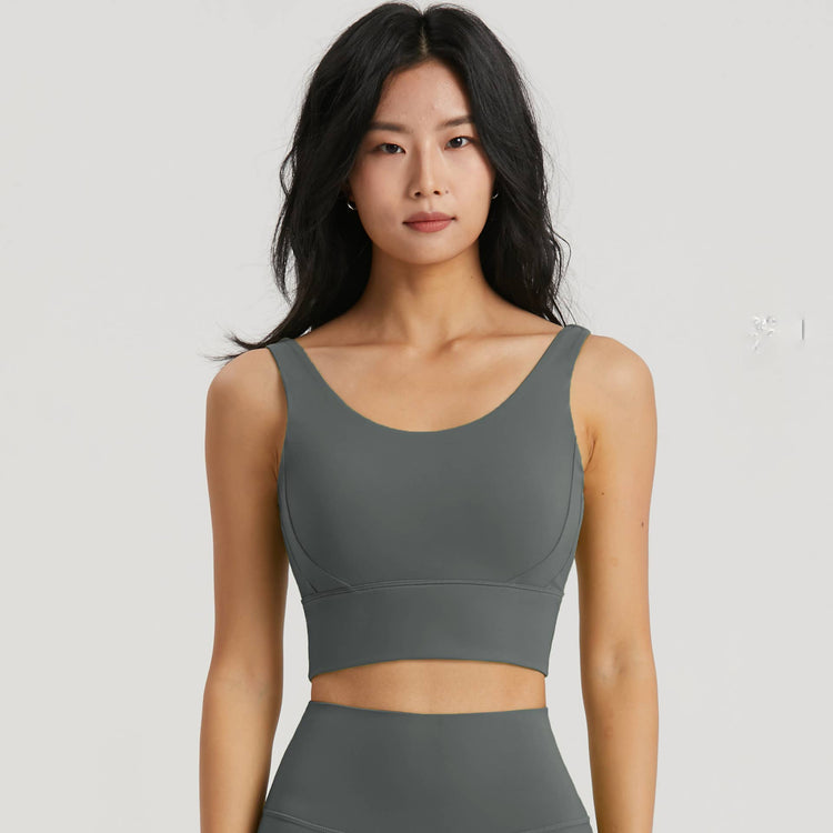 Grey U-Back Sports Bra ONE SMALL LEFT