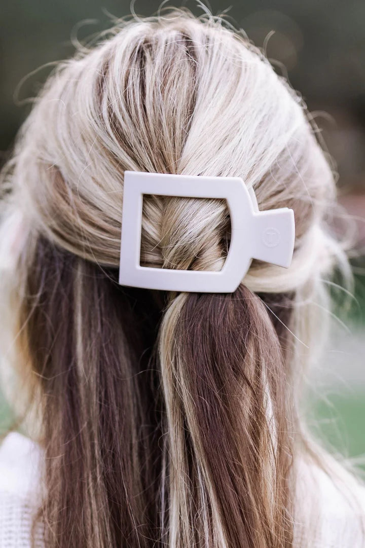 Toasted Medium Flat Square Hair Clip ONE LEFT